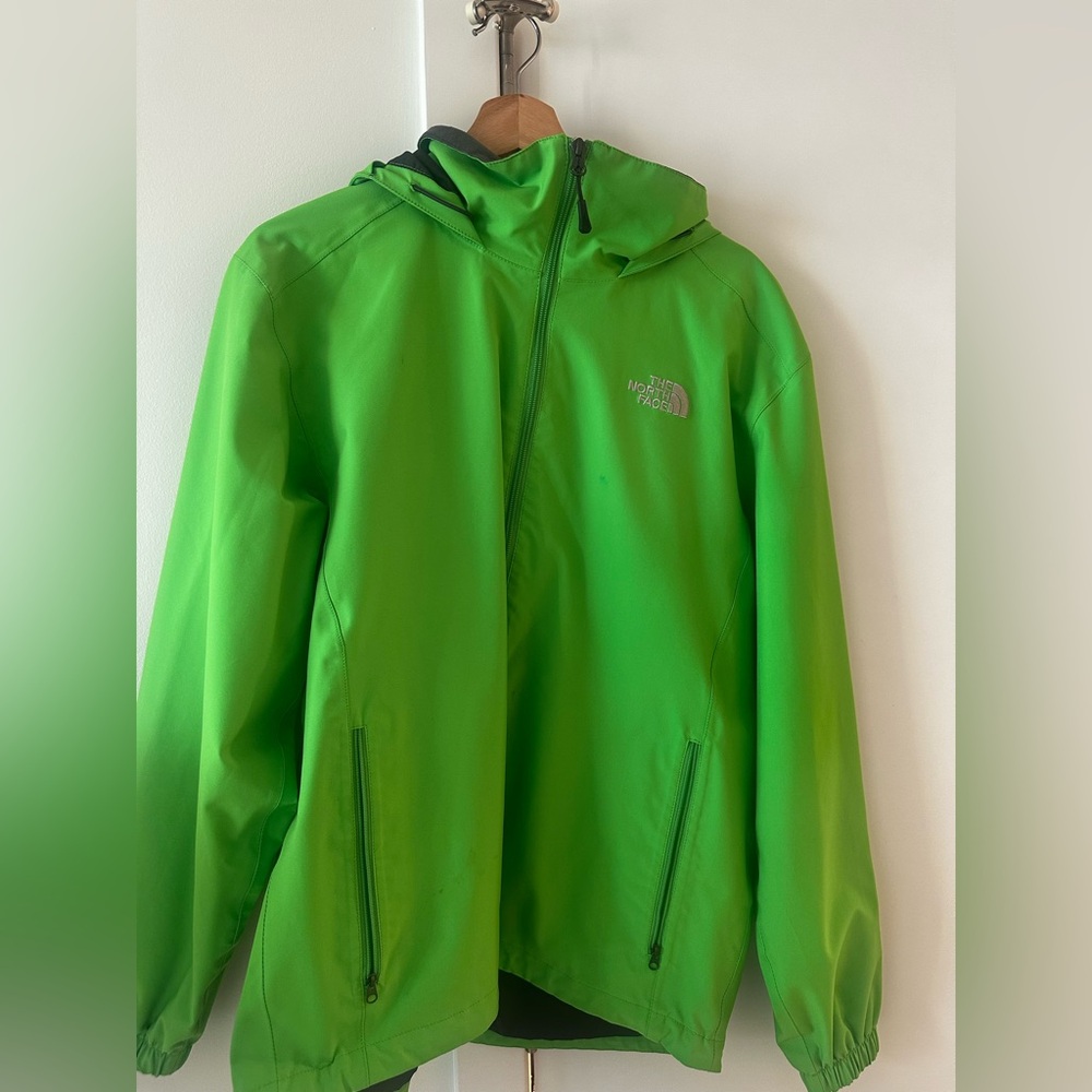 The North Face Green Rain Coat or Jacket